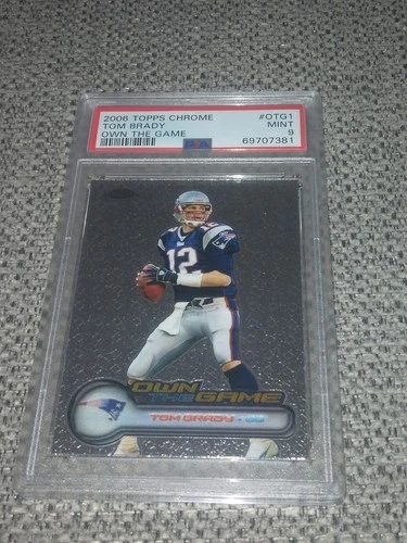 Tom Brady Psa 9 2006 Topps Chrome Own The Game #OTG1 Patriots Blue Jersey