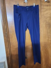 Peter Millar Mens Crown Crafted Performance Pants Navy Blue Sz 35/32