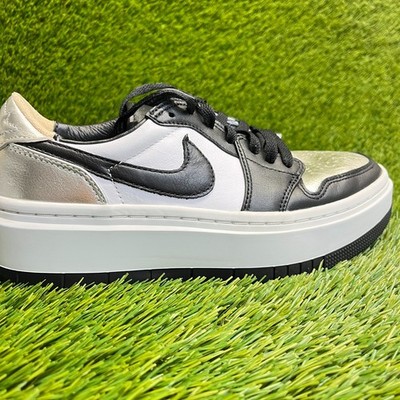 Nike Air Jordan 1 Elevate Low SE Womens Size 7.5 Silver Athletic Shoes Sneakers