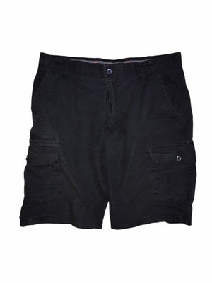 Wear First Free Band Mens Cargo Shorts Size 38 Ripstop Flat Front Black C40