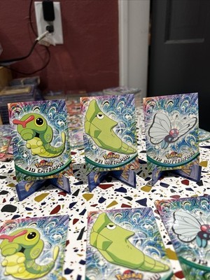 Caterpie Metapod Butterfree Evolution Line Topps Non Holo 10 11 12