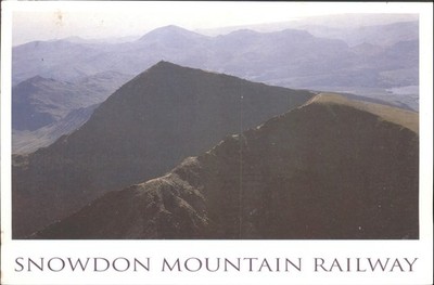 SNOWDON MOUNTAIN RAILWAY, Wales - Vintage Postkarte