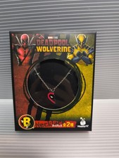 Deadpool & Wolverine B Prize Necklace, Marvel Jewelry, Used