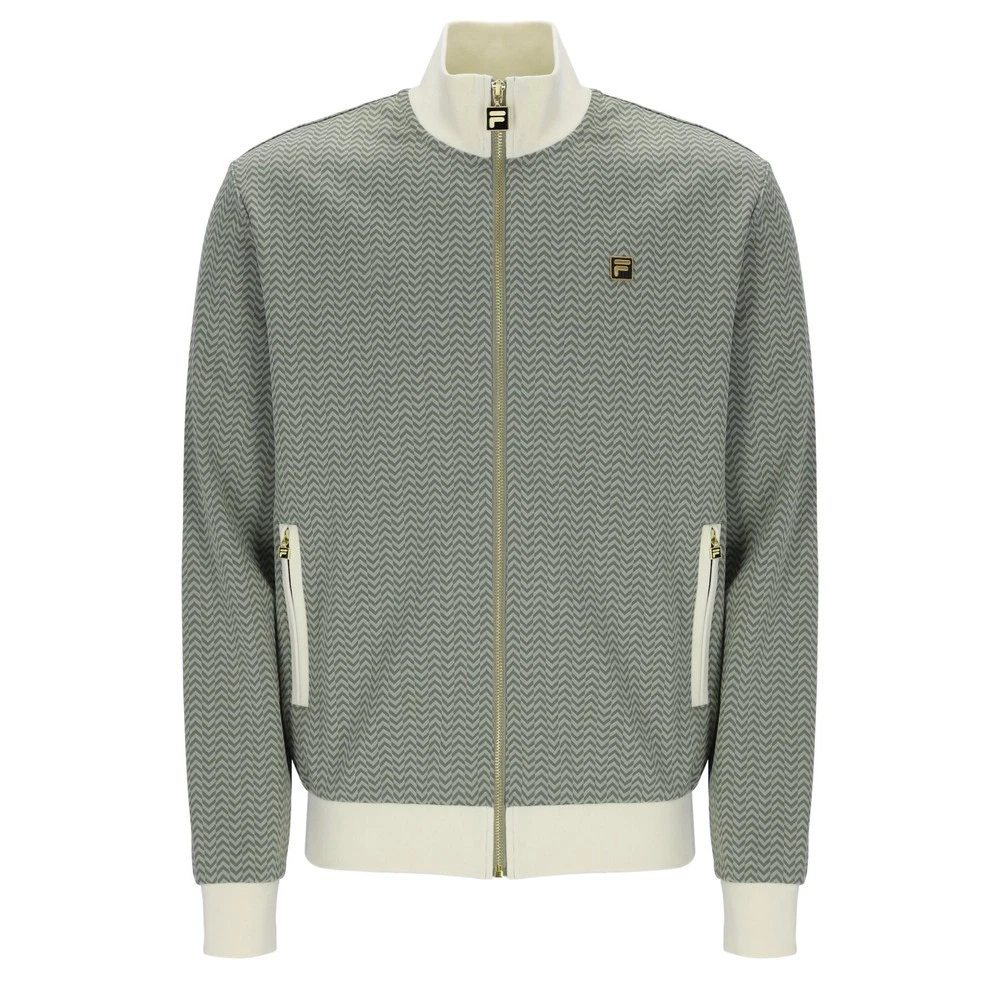 Fila Gold Vintage Mathers Herringbone Track Jacket Sea Foam Green Coconut Milk