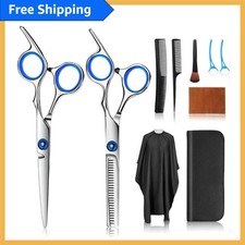 10-Piece Stainless Steel Hairdressing Scissors Set for Professionals  Home Use