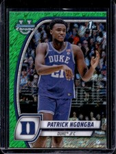 Patrick Ngongba 2024-25 Bowman University Chrome #58 Green Shimmer
