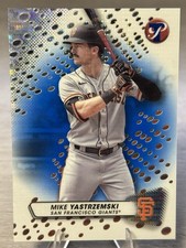 🌋⚾️MIKE YASTRZEMSKI 2023 Topps Pristine Blue Refractor /75 #SF GIANTS!!!⚾️🌋