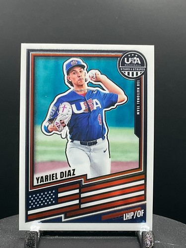 2026 Panini Stars & Stripes Prizm USA Baseball #90 Yariel Diaz | Baseb