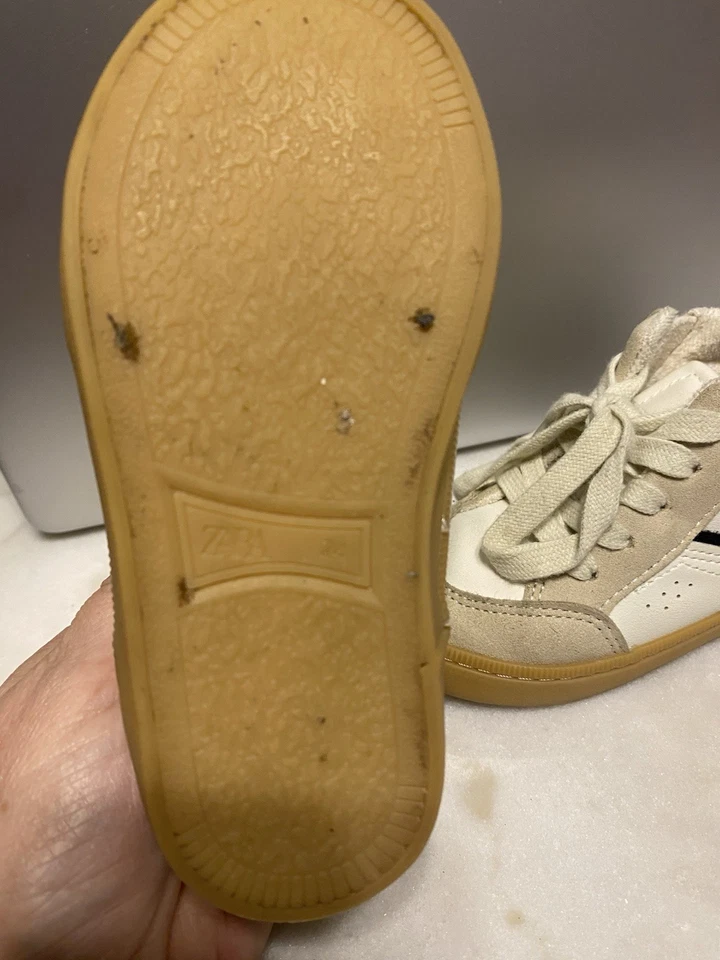 Zara Boys High Top Sneakers Size 24/7.5-8C - Image 3 of 4