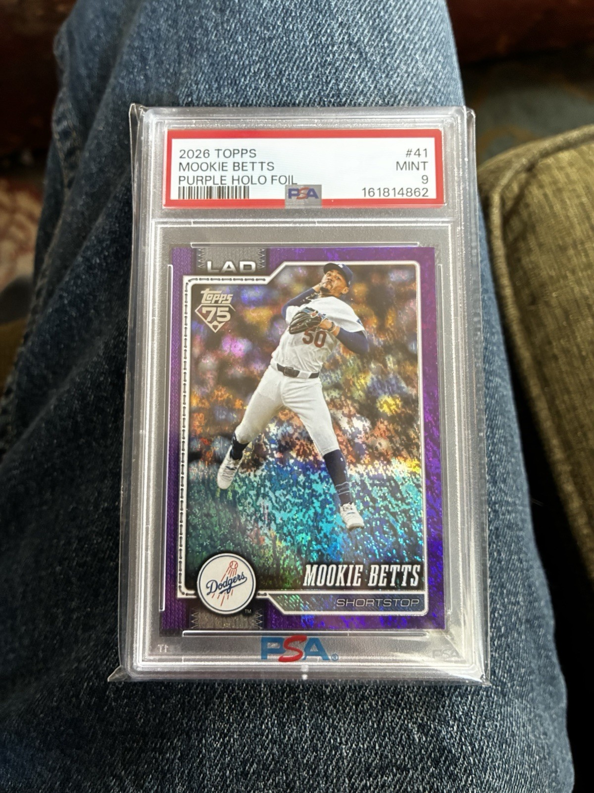 2026 Topps Mookie Betts Purple Holo Foil PSA 9 Top Pop  80/250
