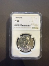 1959 Franklin Half Dollar 50C NGC PF67