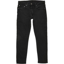 Levi's 512  Herren Schwarz Tapered Slim Stretch Jeans W32 L27 (74647)