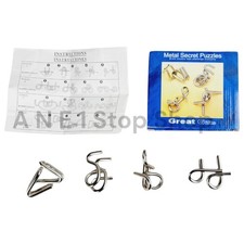 Brain Teasers Metal Secret Puzzles - Office Max 2001