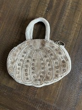 VTG Beaded Rhinestone Art Deco Nouveau Evening Formal Bag Purse Czechoslovakia