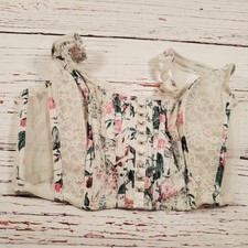 Victoria's Secret Bustier Corset Womens Small Floral Lace Longline Dream Angels