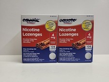 Equate Nicotine Lozenges 4mg Cinnamon Flavored Box Of 108ct. Lot Of 2 Boxes 
