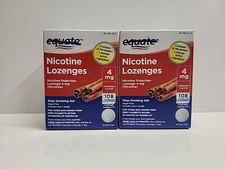 Equate Nicotine Lozenges 4mg Cinnamon Flavored Box Of 108ct. (Lot Of 2 Boxes)