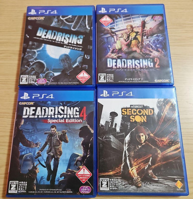 Dead Rising 1 2 4 & inFAMOUS SECOND SON Set Sony PlayStation 4 PS4 Japan getestet