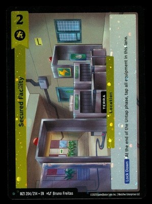 Secured Facility, MetaZoo MZ1 204/214, Common Holo, CCG Card