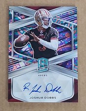 2024 Spectra JOSHUA DOBBS Signatures Pyshcedelic SSP Auto SF 49ers /05 Rare! 🔥