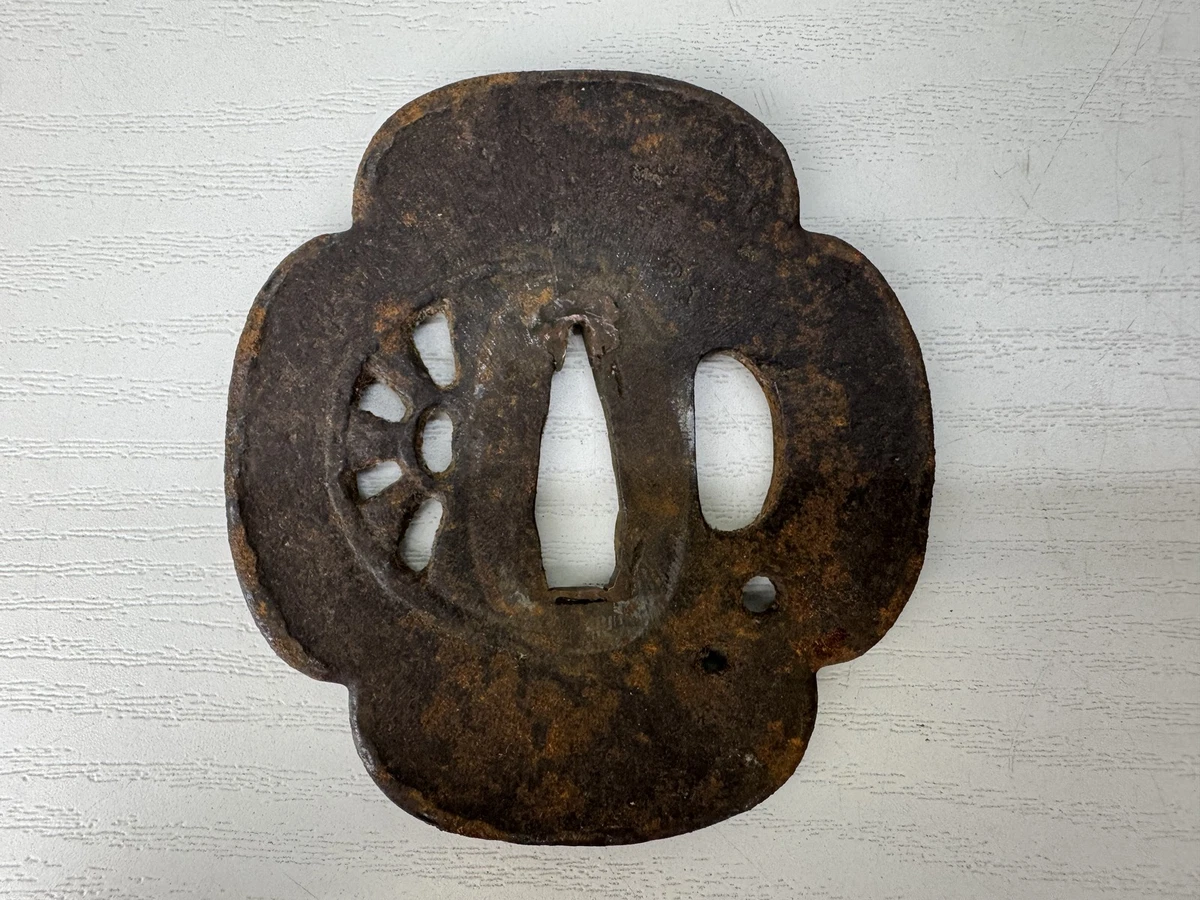 铁1800-1849 年日本刀镡| eBay