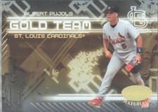 2005 Leaf Certified Materials #GT-1 Albert Pujols Gold Team - FAST USA SHIPPING