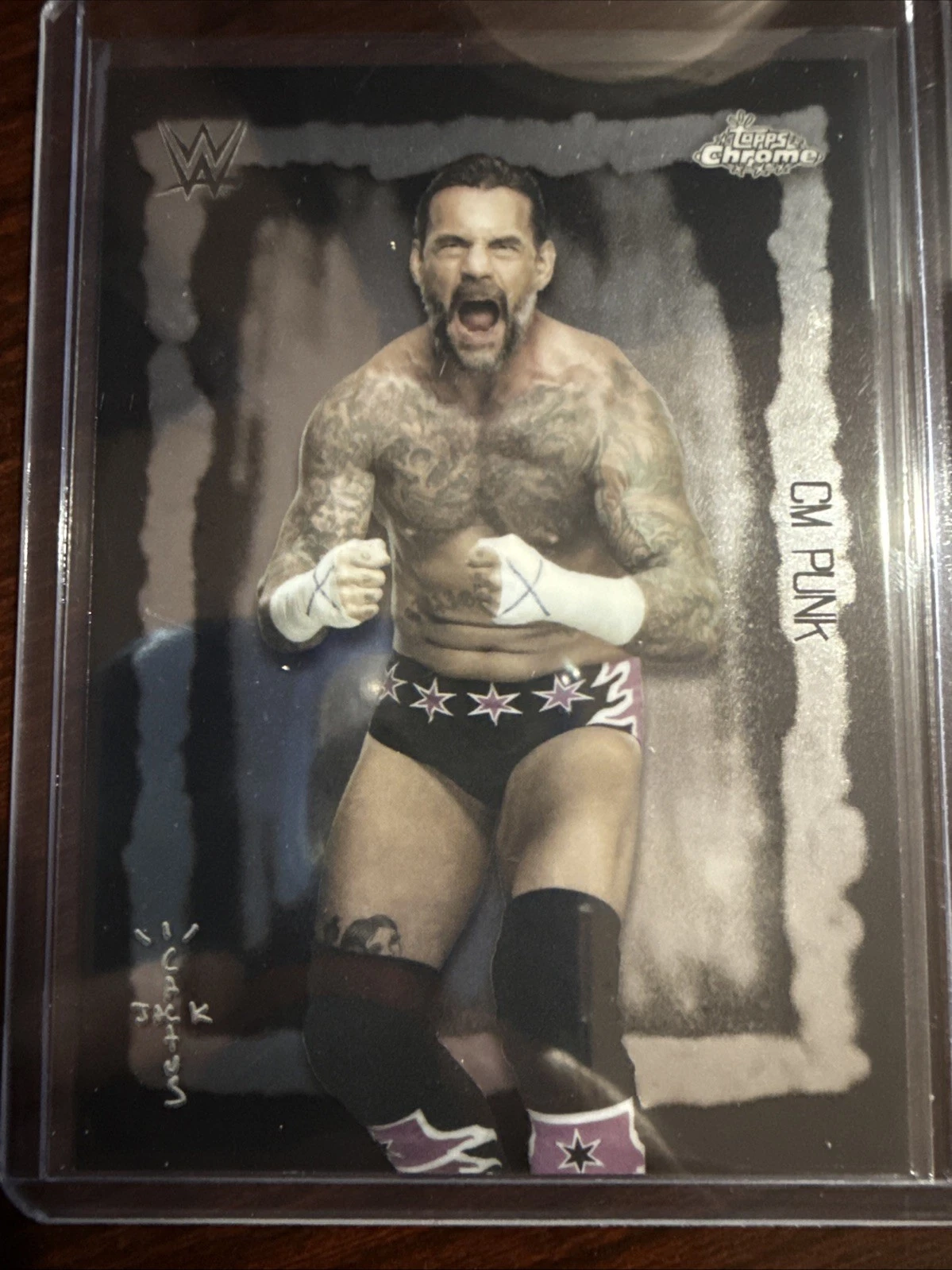 CM PUNK Festival Fury Base 2025 Topps Chrome WWE x Cactus Jack #FVF-4