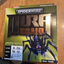 SPIDER WIRE BRAID Fishing Line DURA BRAID 50 LB TEST 150YD MOSS GREEN .014"