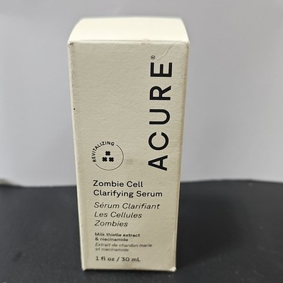 Acure Zombie Cell Clarifying Serum Milk Thistle Niacinamide 1 fl oz/30 mL