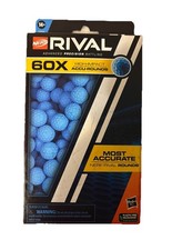 Nerf Rival 60X High-Impact Accu-Rounds Refill Pack Blue Foam Ammo 14 Hasbro