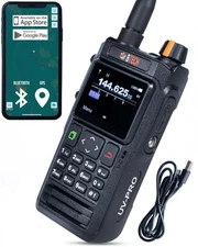 UV-PRO IP67 Dual Band VHF/UHF Two-Way Radio - APRS, Bluetooth, GPS, Text Mess...