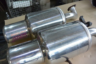 JDM Genome Subaru Legacy BL5 BP5 B4 Sti twin exhaust muffler bh5