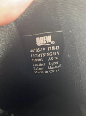 Drew Lightening II V Shoes Mens 12 Black 44735-19 Leather  display picture 3