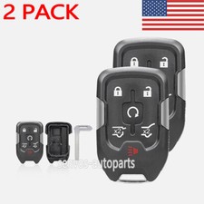 2x New Key Fob Case Shell For 2015-2020 Gmc Yukon Xl Chevy Suburban Tahoe Remote