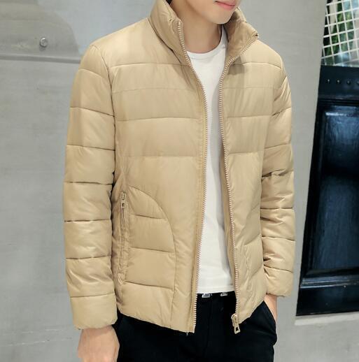 ジャケット・アウター Stand Collar Padded Coat Men's Quilted Lined Down Coats Stand Collar Windproof Puffer