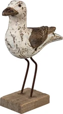 Primitives by Kathy Rustic Seagull Sitter Beach House Decor Sea Bird Gift