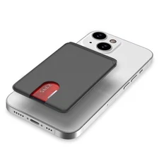 	Phone Card Holder Silicone Ultra Slim Phone Wallet Stick On Credit Car	