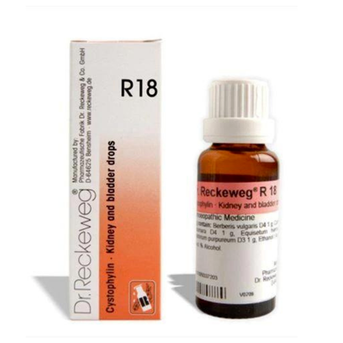 Pack of 5 X Dr. Reckeweg German Homeopathy R18 Drops - 22 ml free shipping - Picture 2 of 3