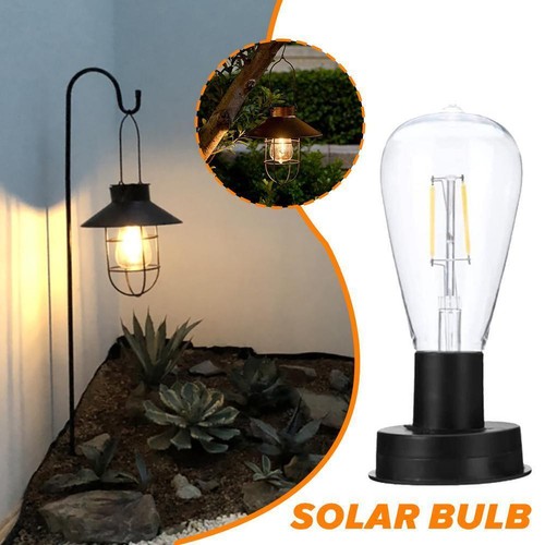 Solar LED Garden Lamp Outdoor Tungsten Filament Bulb Lamp 7/8.5cm Night Light - Picture 3 of 12