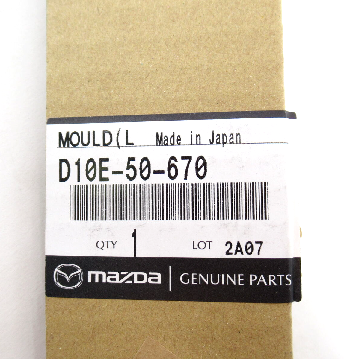 Genuine OEM Mazda D10E-50-670 Driver LH Rear Door Belt Molding