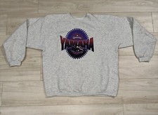 VTG 90s Yamaha Snowmobile Sweatshirt Adult XL Gray Xtreme Power Print