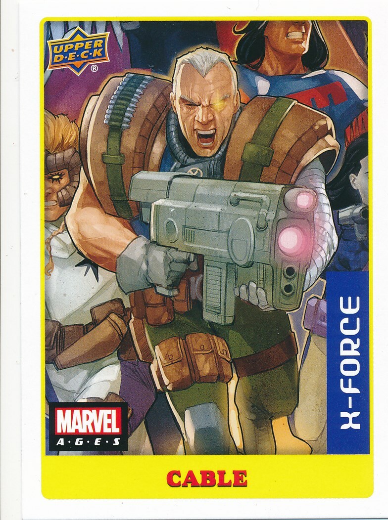 #96 CABLE 2020 2021 Upper Deck Marvel Ages X-MEN STICKER PARALLEL