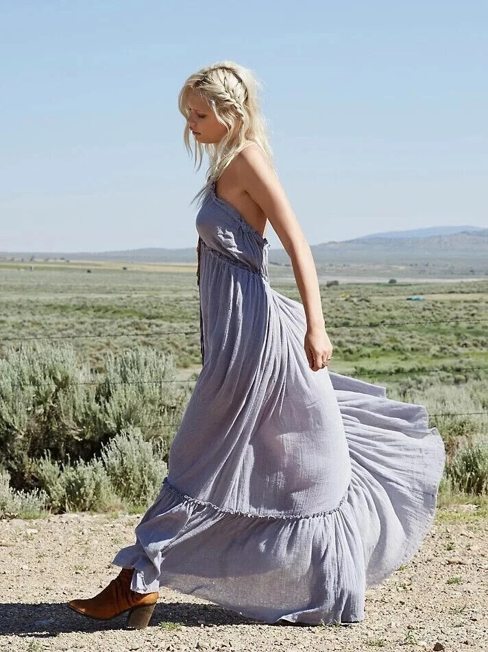 Warehouse tiered top ruffle maxi dress