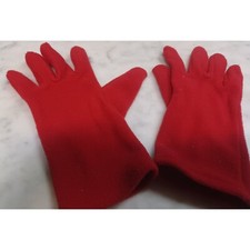 Women's winter Gloves Cloth Red One Size 100 Polyester