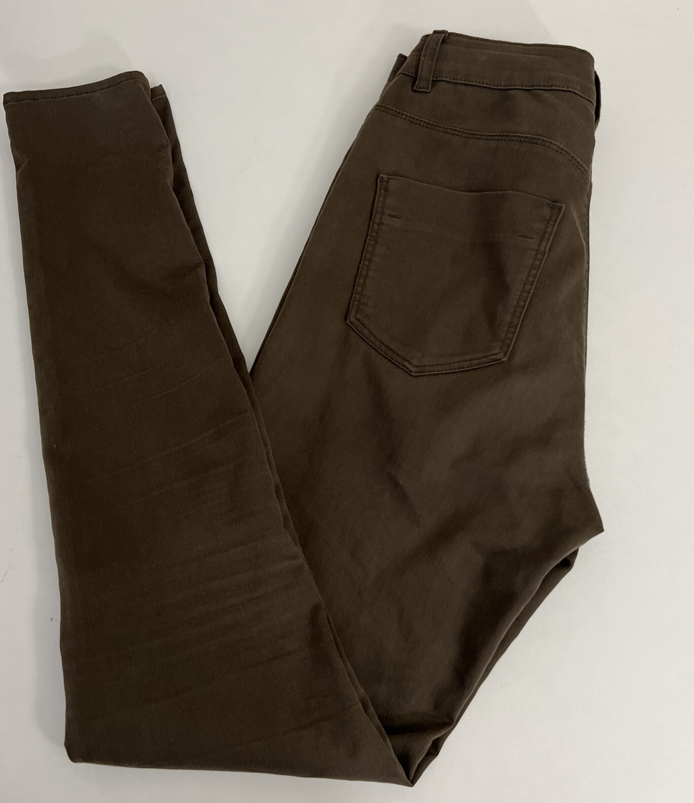 DIVIDE H&M Olive Brown Zip From Skinny Moto Pants Women's size 8 thumbnail 10
