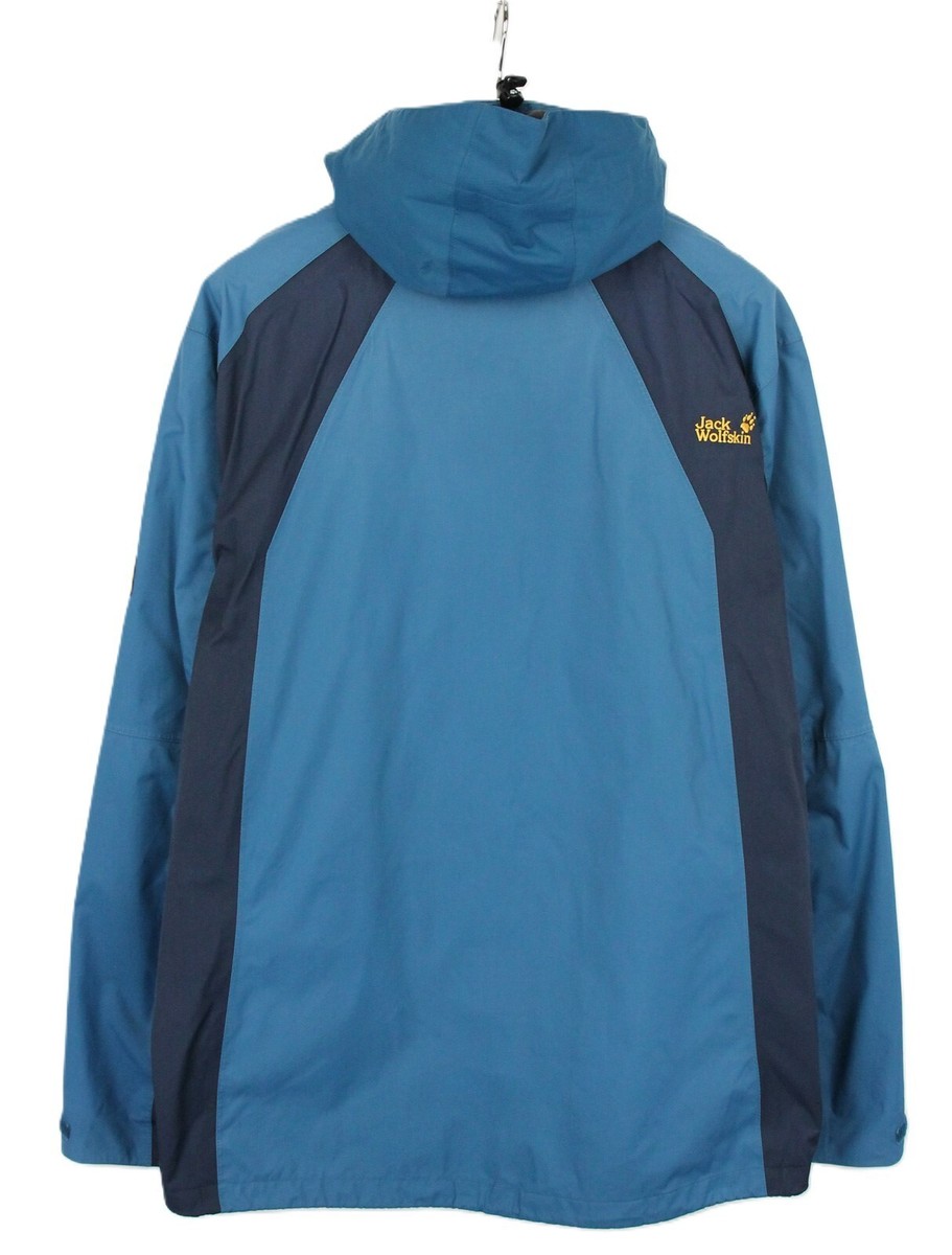 JACK WOLFSKIN Texapore Jacket Men's 2XL Hooded Waterproof JACK WOLFSKIN Texapore Jacket Men's 2XL Hooded Waterproof