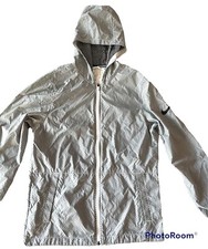 Nike Shield Full Zip Hooded Jacket Repel Basketball Gray Men Size Small Logo