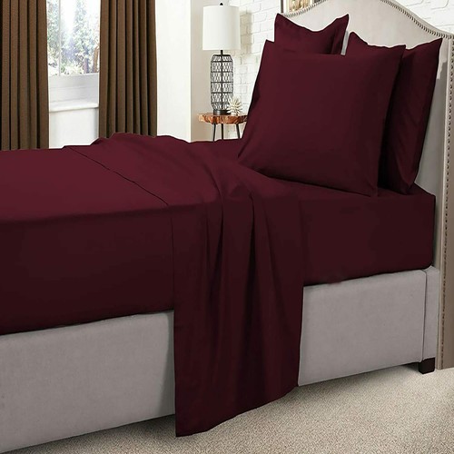 US Sizes 1 PC 1000 Thread Count Egyptian Cotton Solid Colors 'Flat Sheet' - Picture 10 of 27