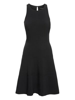 BANANA REPUBLIC NWT $119 BLACK STRETCH RACERBACK FIT AND FLARE DRESS 2 |  eBay