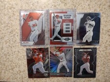 (6) MIKE TROUT 2022 Chronicles Phoenix Season Ticket SPECTRA  # 98 Obsidian  